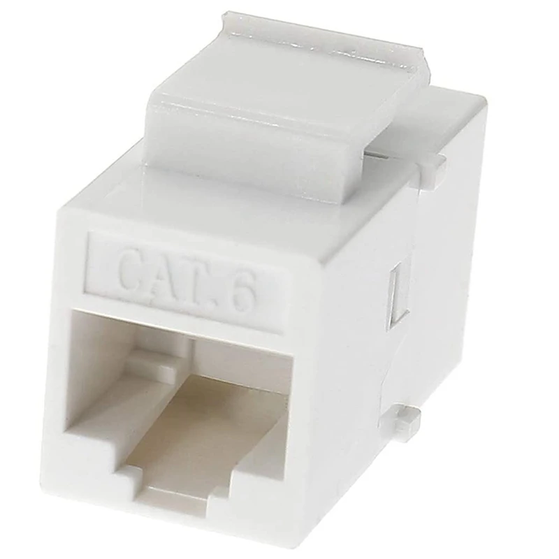 이더넷 키스톤 커플러, 키스톤 잭, 인라인 암 커넥터, 60 팩 Cat6 RJ45