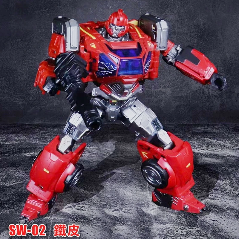 Фото Игрушки-трансформеры с храповым механизмом SW01 SS82 Ironhide SW02 SS84 22 см, фильмы, экшн-серия, искусственная кожа, деформация робота, модель, подарки №5