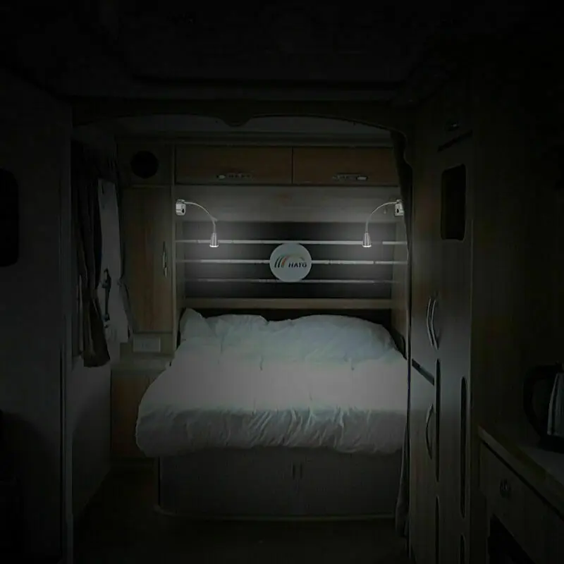 Flexible Reading Light Touch Switch Usb 12v for Boat Motorhome Car