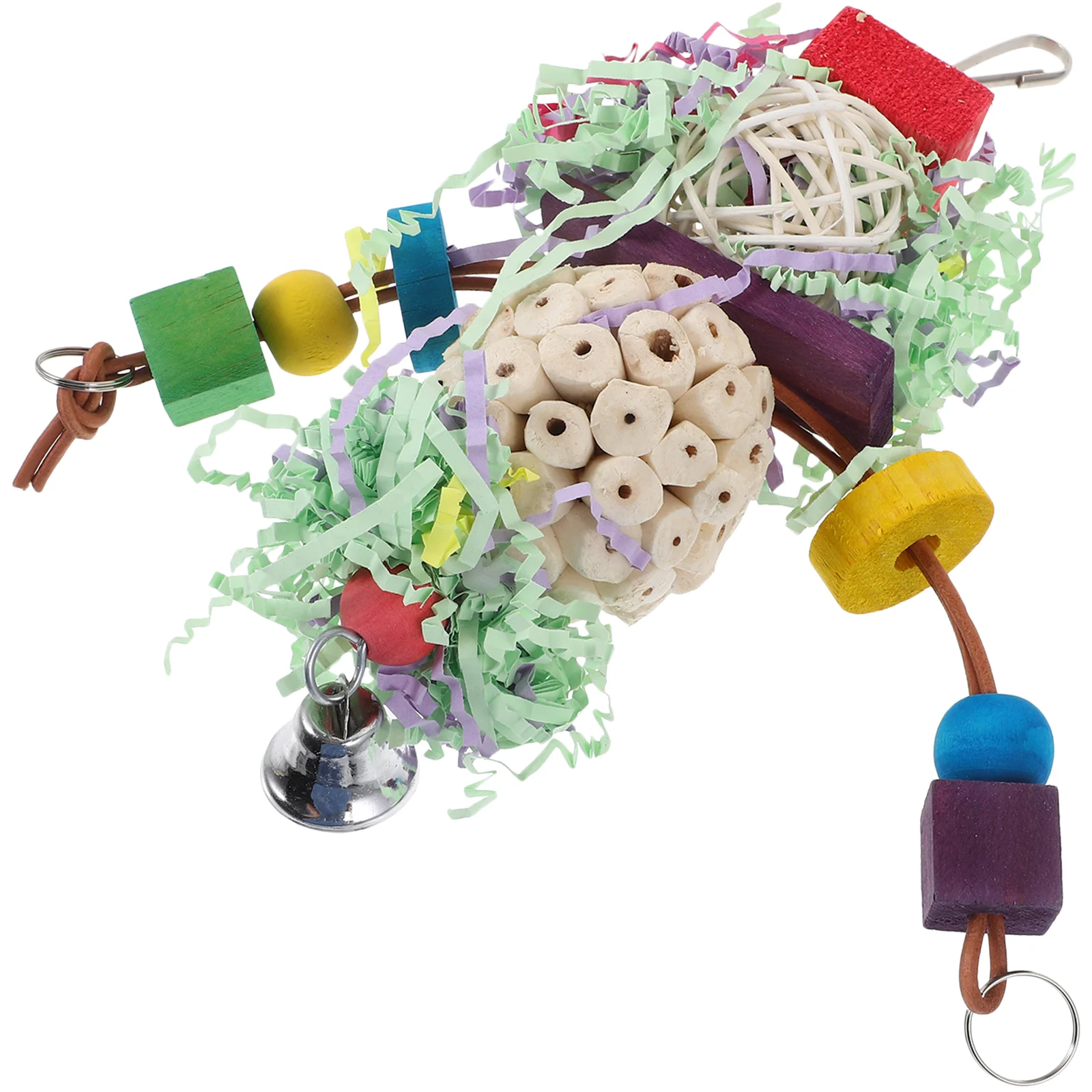 

Parrot Chewing Toy Cage Bird Foraging Hanging Toys Parakeet Training Cockatiel Shredding