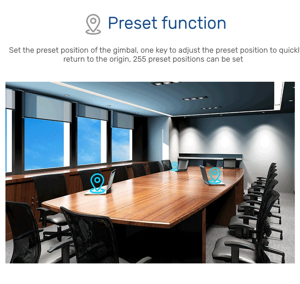 HCSTVCON Video Conference Camera NEW PTZ Camera Live Streaming 20X with HDMI SDI LAN USB for Church Business Meeting