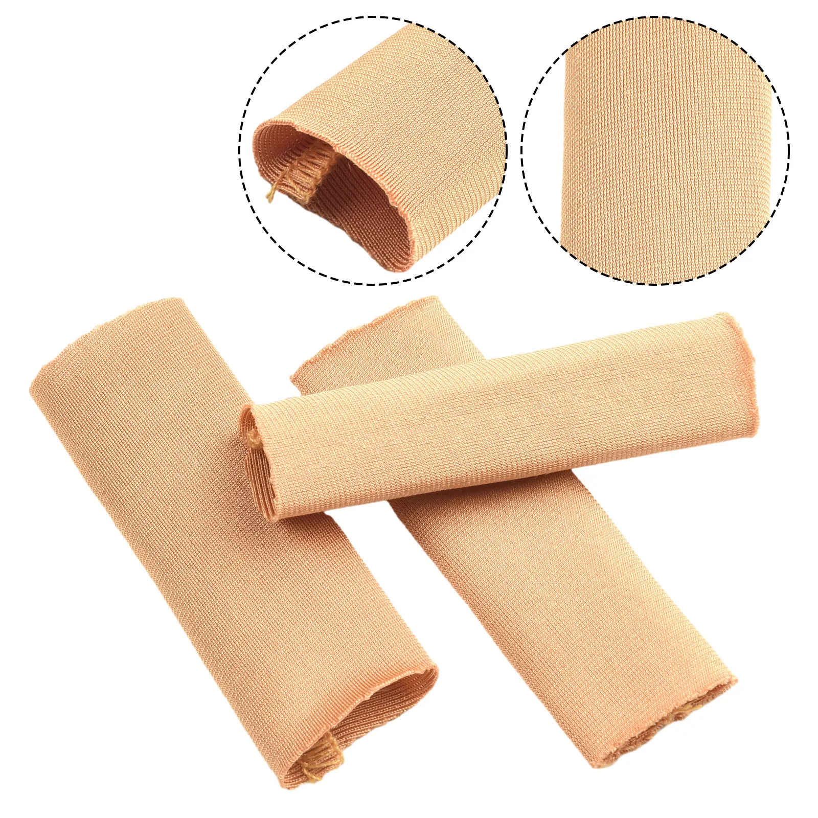 

3pcs Poly Nylon Fly Fishing Stripping Guards Non-slip Single Finger Cas Hand Gear Anti Scratch Finger Protector Sleeve 6.5*2.5cm
