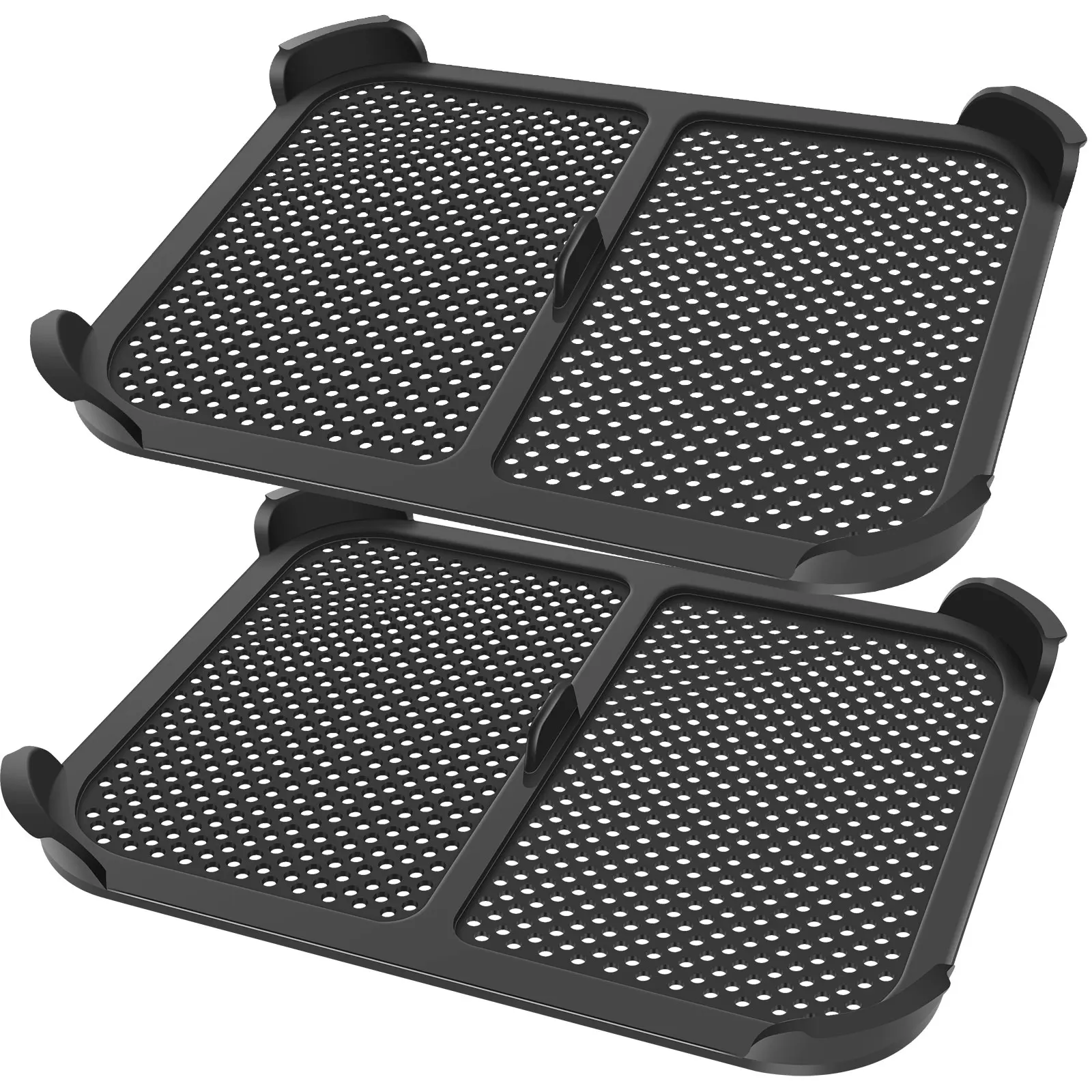 2 Pcs Air Fryer Splatter Screen Compatible for Ninja AF400EU/DE AF451EU/DE Dual Air Fryer Silicone Splatter Guard Protection air fryer splatter screen