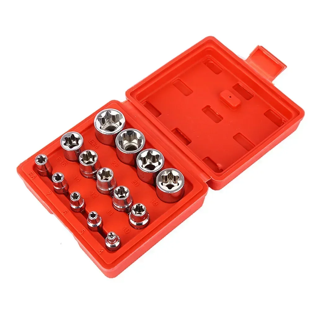 E-Security Bits Drive Torque Handheld Tool Torx Star Sockets & Bit Set Star Socket Automotive Repair Combination Set