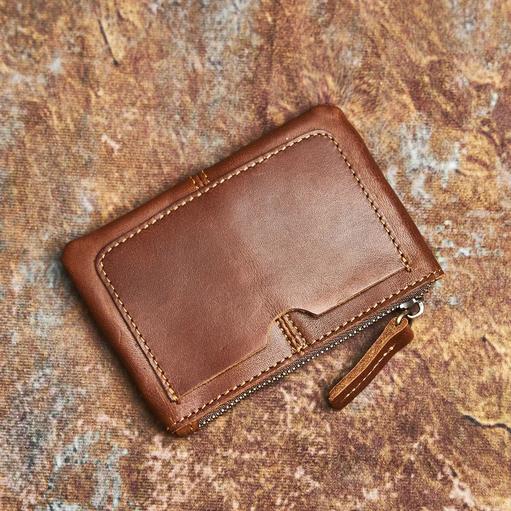 NASVA Genuine Leather Wallet Men's Wallet Women's Wallet Card Case Small Wallet Cowhide Wallet Coin Pouch Key Pouch coin purse women wallet card wallet