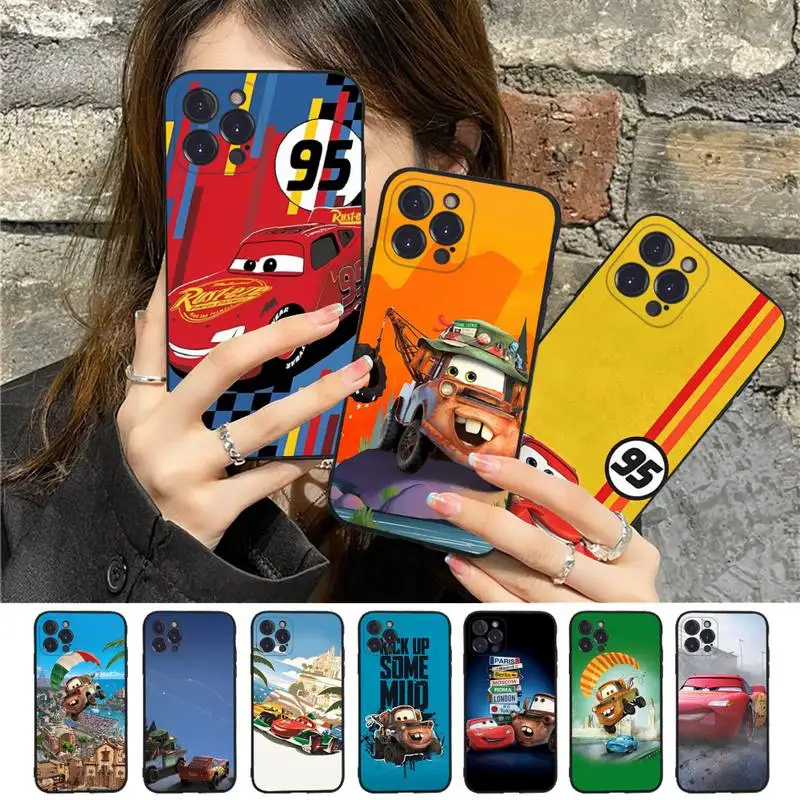 Disney Pixar Cars Phone Case Silicone Soft for iphone 14 13 12 11 Pro