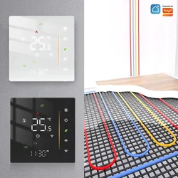 Smart WiFi and Zigbee Thermostat for Floor Heating and Boiler Control - Compatible with Tuya, Smart App, Alexa, and Google Voice (Electric Heat)