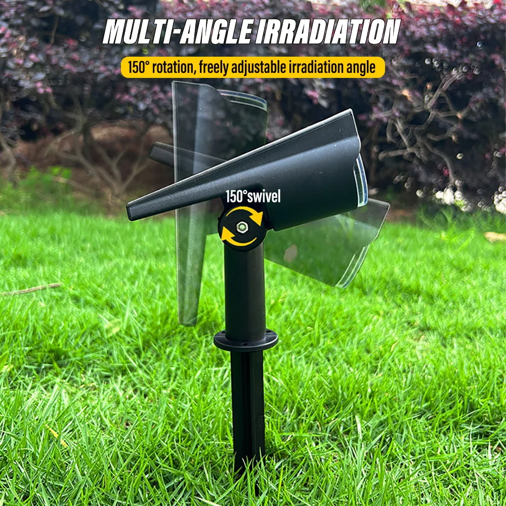 Solar outdoor lawn spotlight, Plug-in lamp, Landscape garden wall light , Suitable for patio, Garden, Wall, Road