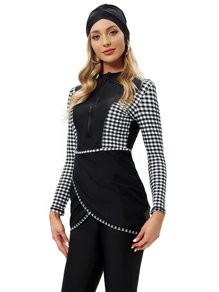 

New 2022 Swimsuit for Muslim Women Islamic Clothing Women Muslim Modest Hijab Swimwear Islamic Swimsuit