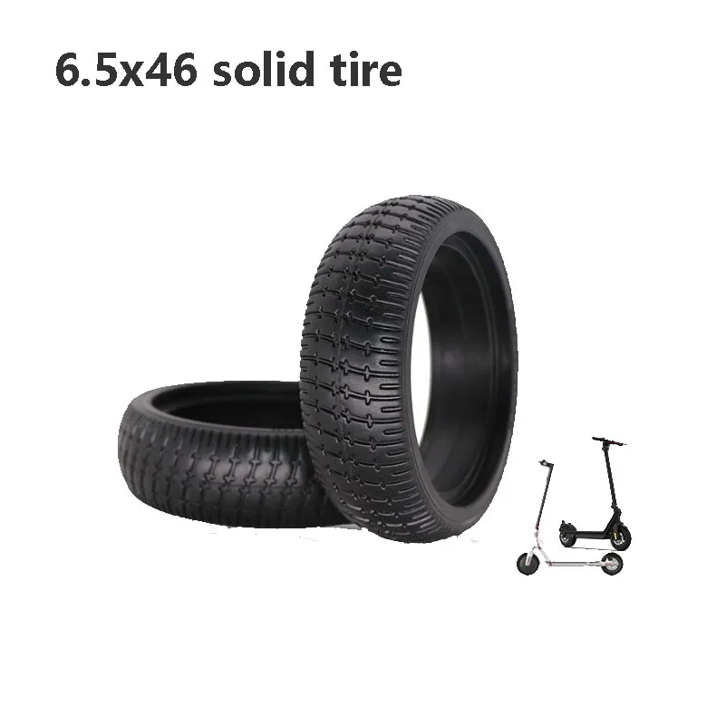 

6.5 inch rubber solid tire 6.5x46 air-free explosion-proof and anti-tie electric scooter balance car accessories