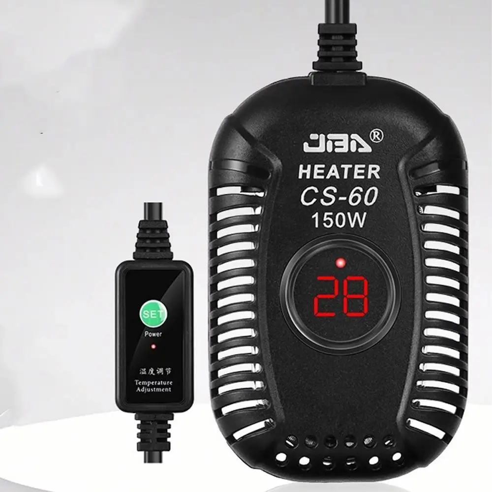 Quartz Glass Aquarium Submersible Heater Low Water Level Adjustable Fish Tank Heating Rod Ultra Short 25w-150w