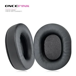 Premium Replacement Ear Pads - Thicken Cushion Earcups & Headband Earmuffs Ear Covers (Type1 leather)