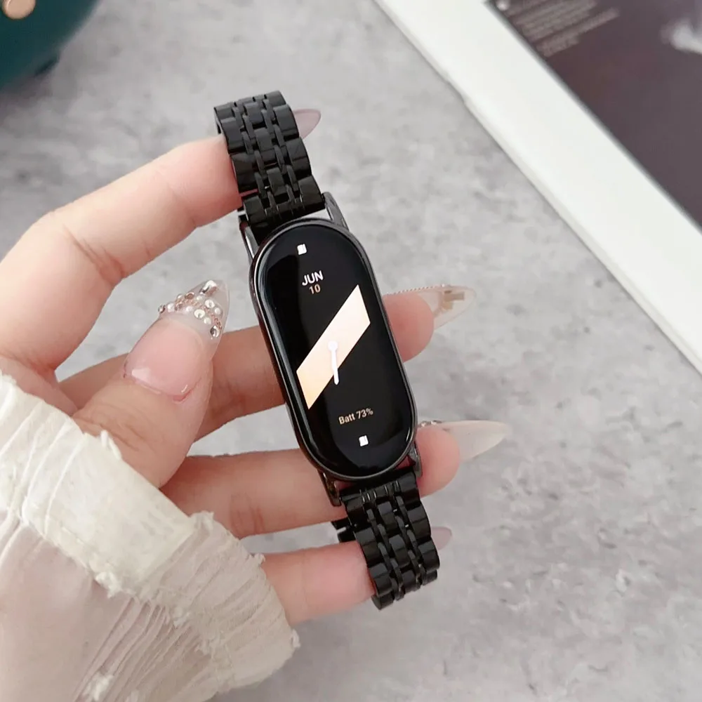 Смарт-браслет 9 для Xiaomi Mi Band 8 Ремешок-браслет Металлический ...