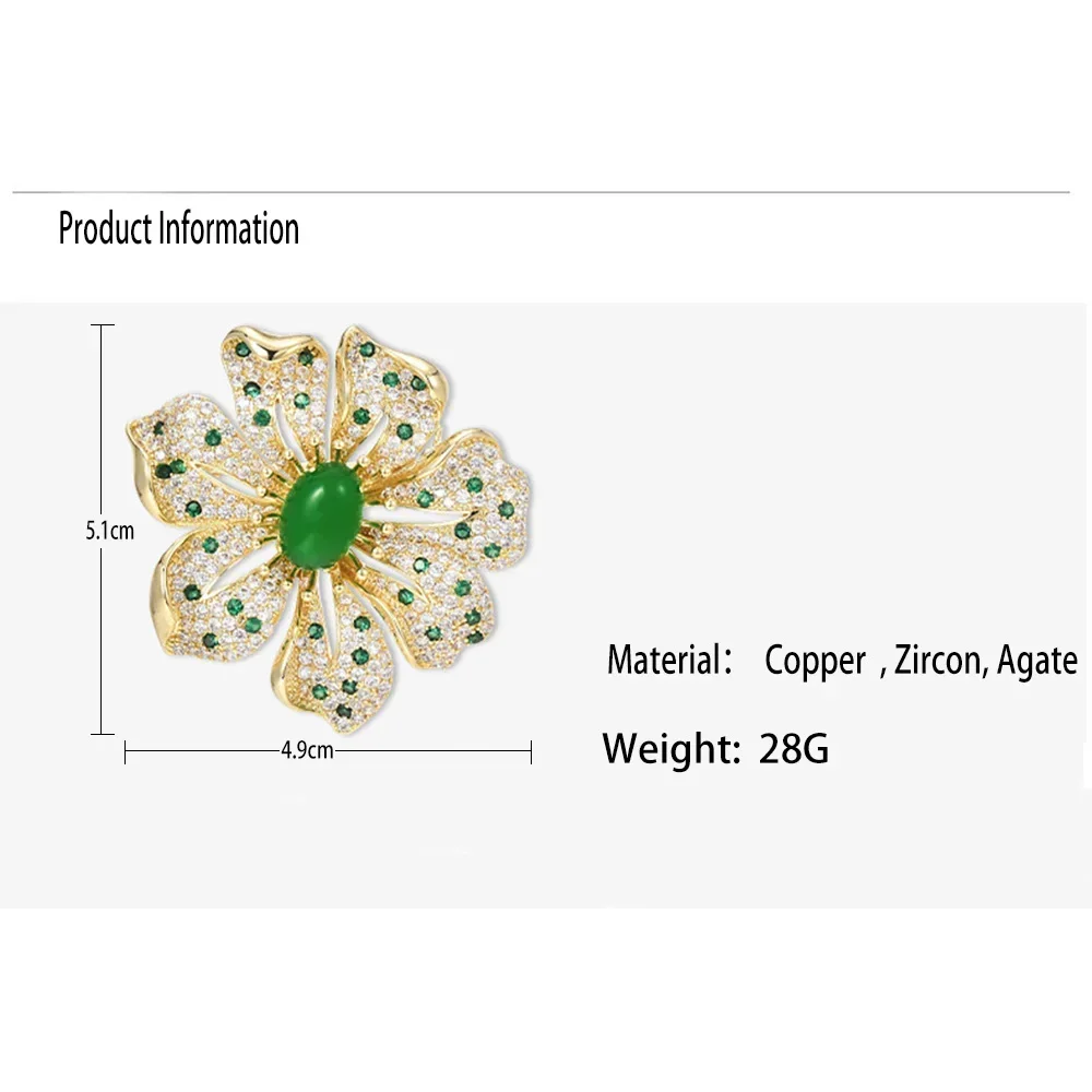 Bouquet Rhinestone Brooches And Pins Scarf Clip Big Flower Crystal Brooch For Women Fashion Brooch Pin Jewelry Gifts DIY Bouque