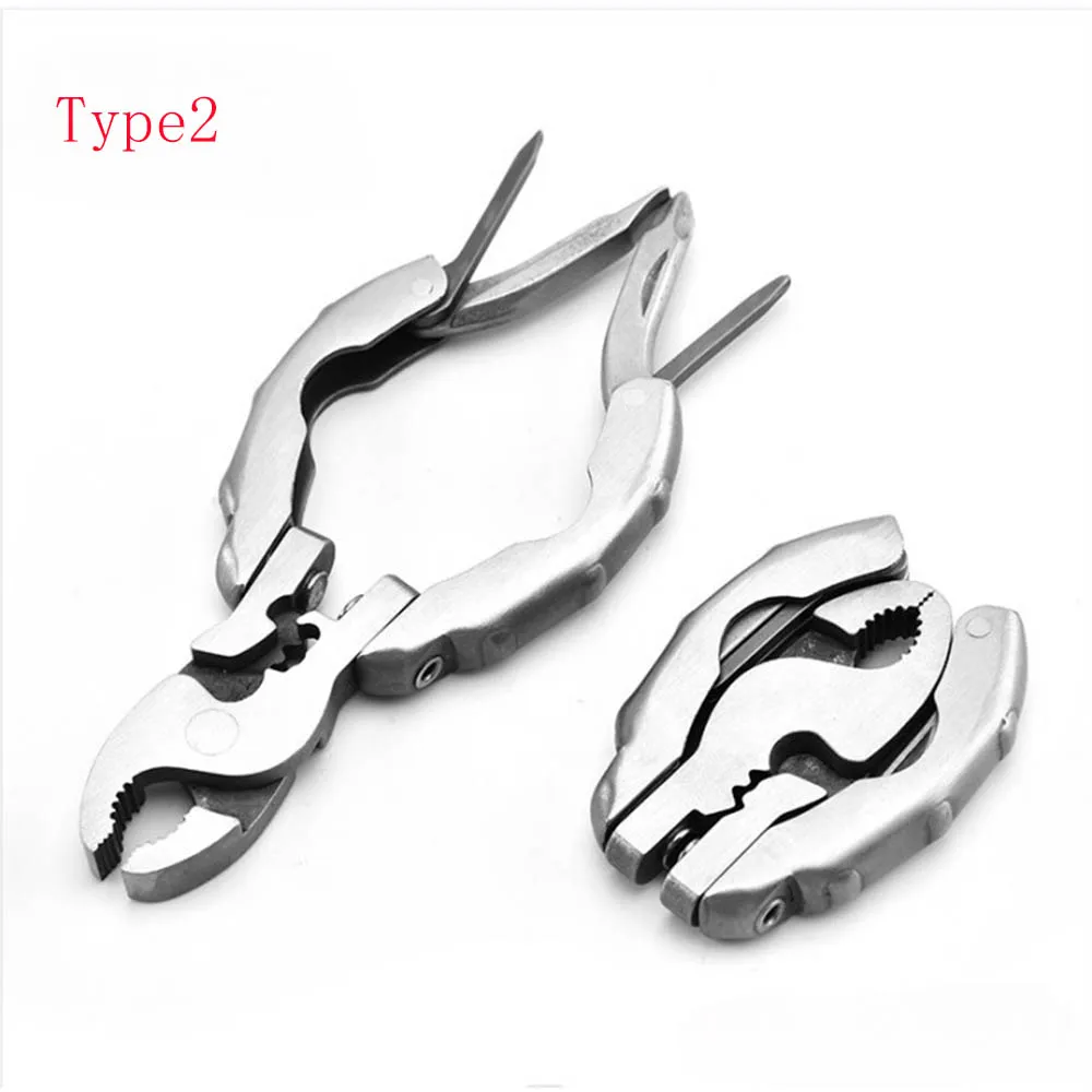 Universal Pliers Hand Tools Multifunctional Pliers Mini Pliers Multifunctional Tools Pocket folding pliers Multi Tool Plier Mini Portable Folding Multi-functional Plier Clamp Keychain Hiking Camping 1PC / 2PCS