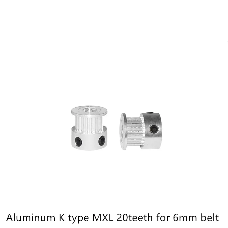 

MXL Timing Pulley 20 Teeth Bore 4mm 5mm 6.35mm 8mm for width 6mm 10mm Synchronous Belt Small backlash 20Teeth