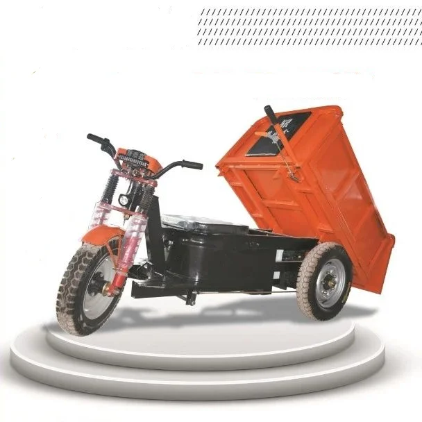 electric hand push  forward turnover engineering bucket car electric tricycles custom