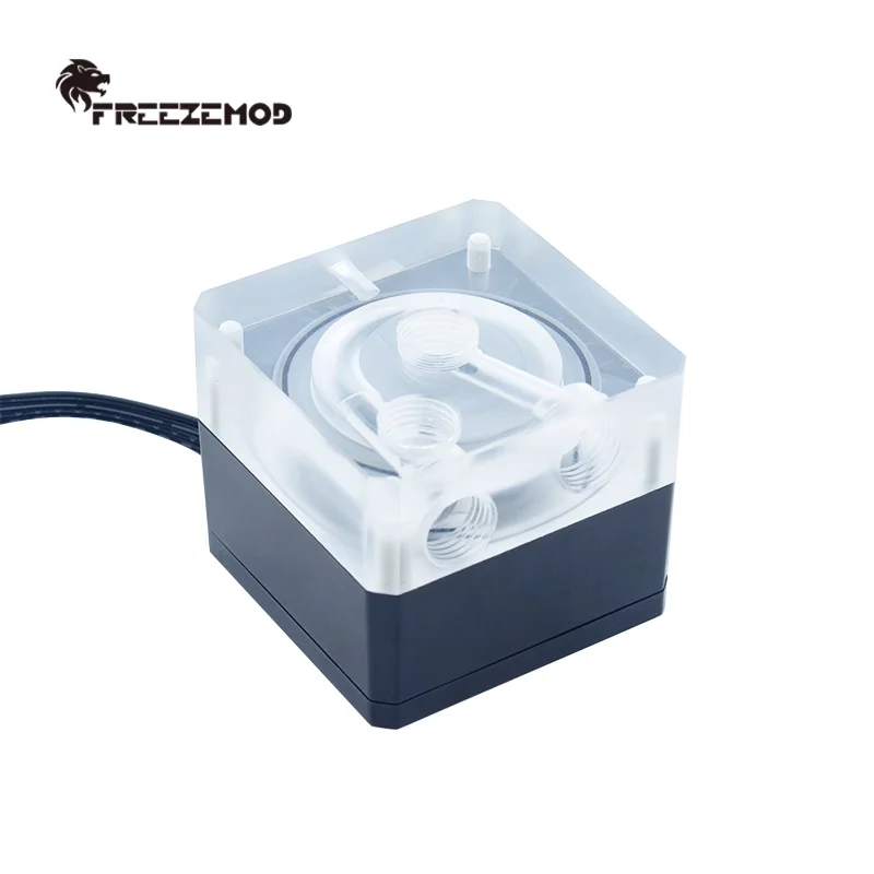 Zemod-mini Bomba de Eixo Cerâmico Super Silencioso Computador Refrigeração a Água Bomba Pwm Suporte Manual de Controle de Velocidade Pu-fxddc18w - Imagem 2