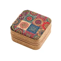 Original Highend Cork Jewelry Box Portable Travel Earrings Rings Necklaces Storage Box New Retro Cork Jewelry Box RingsNecklaces 1