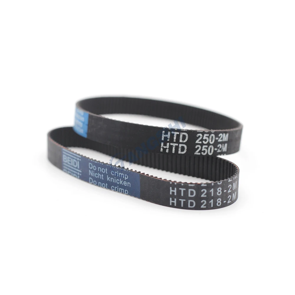 HTD 2M 폐쇄 루프 고무 타이밍 벨트 폭 4/6/10/15mm 2M 벨트 길이 318 320 332 334 336 346 360 376 396 426 436 532 544 586mm
