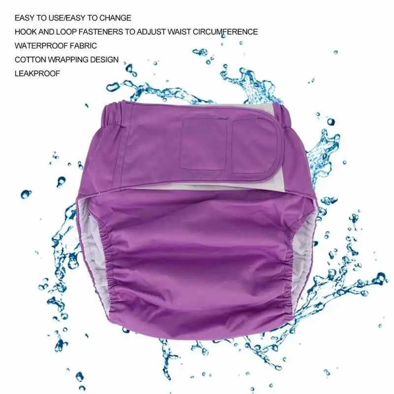 Waterproof Washable Reusable Adult Elderly Cloth Diapers Panties reusable diapers