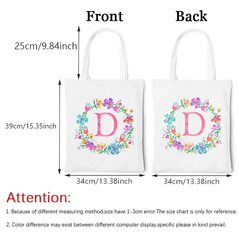 Tote Bags Canvas Bags Shopping Bags Linen Handbags Personal Customize Women DIY Print Pictures