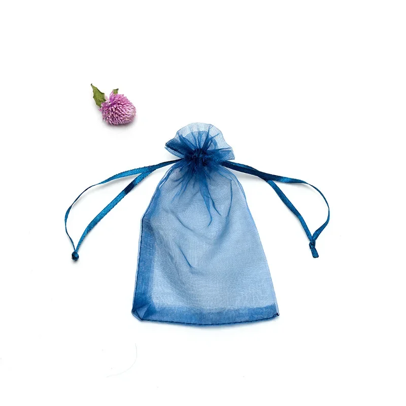 thumbnail image 1 of 50 bolsas pequeñas de organza de gasa de 5 x 7 cm para embalaje de regalos de Navidad, Halloween, bodas, cumpleaños, fiestas, suministros festivos, 1 of 5