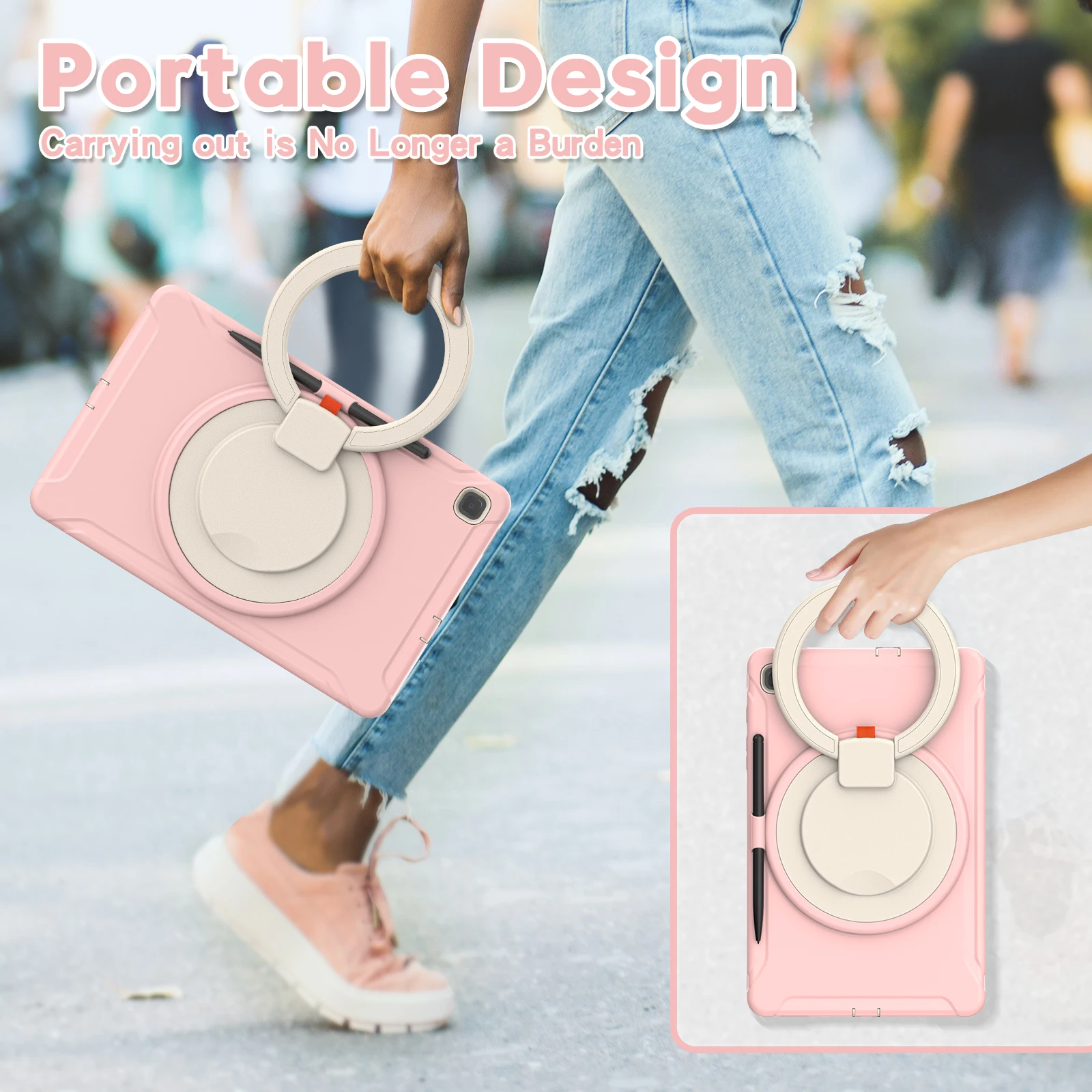 Premium Heavy Duty Shockproof Case for 10.4-inch Tablets - 3-in-1 TPU+PC Protective Cover