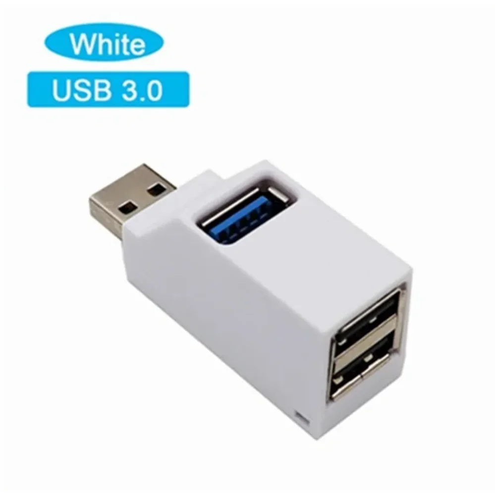 Pzzpss High Speed 3 Ports USB 3,0 Hub Extender Splitter drehen USB Hub 2,0 Adapter für Computer PC Laptop Mac Mini Zubehör