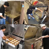 Grande cuisinière à Induction de 100/150 litres, poêle inclinable, poêle électrique bouillante, équipement de cuisine, électrique Commercial 5