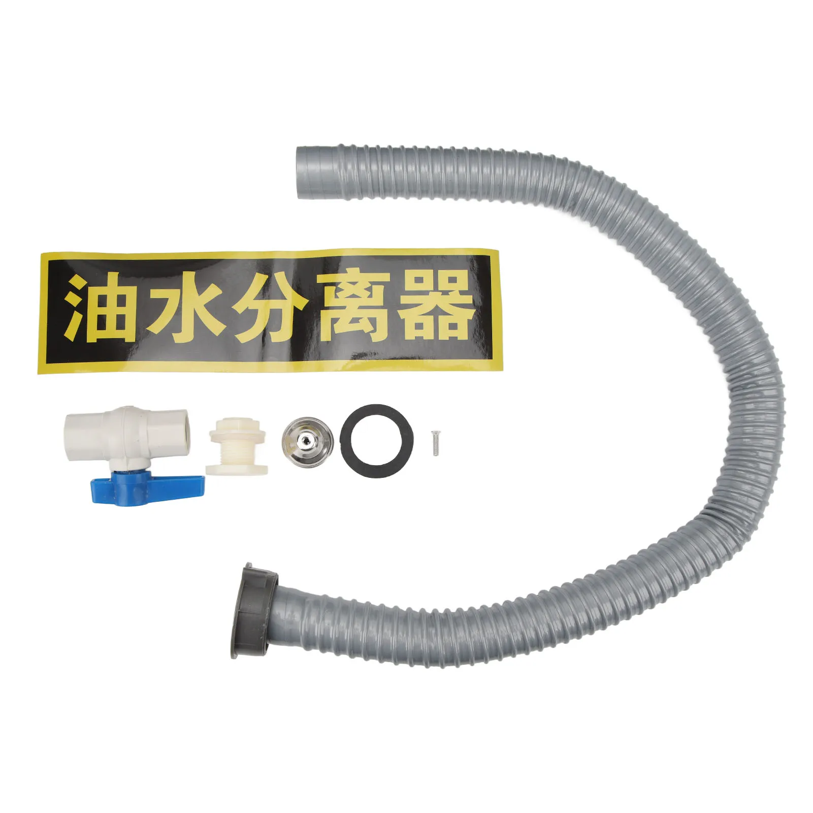 Grease Trap 3 Stage Filtration Grease Trap Stainless Steel Interceptor for Kitchen Restaurant 50x25cm Dual Holes
