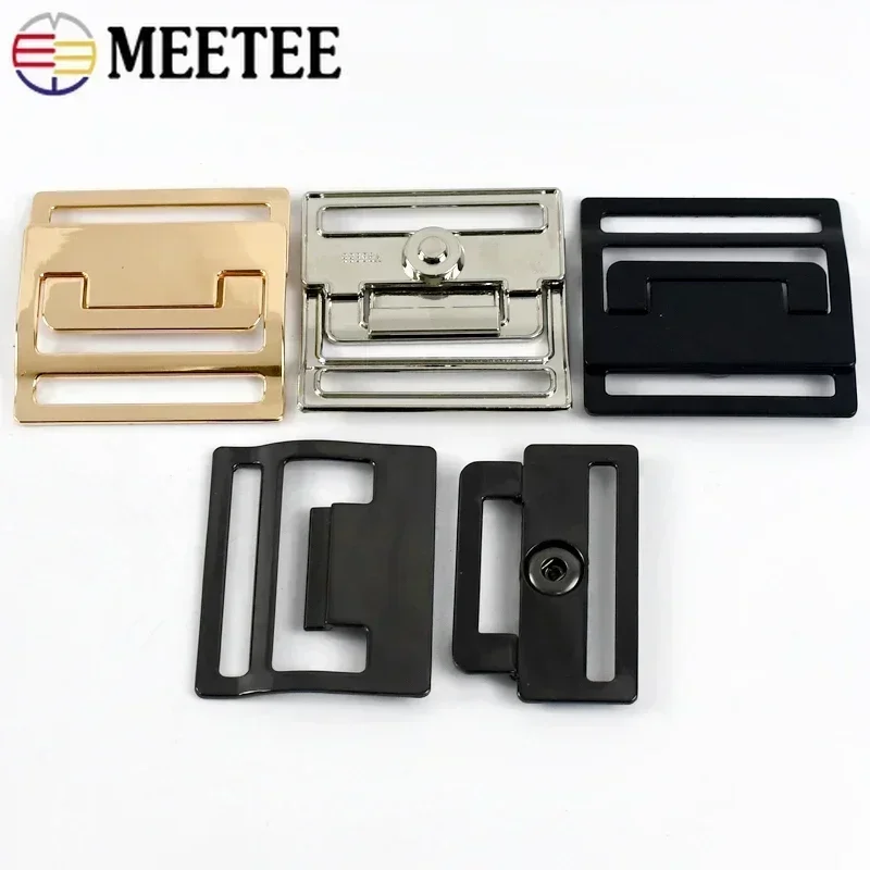 Adjustable Metal Buckle Clasp for Waistbands, Coats, Handbags, and Straps