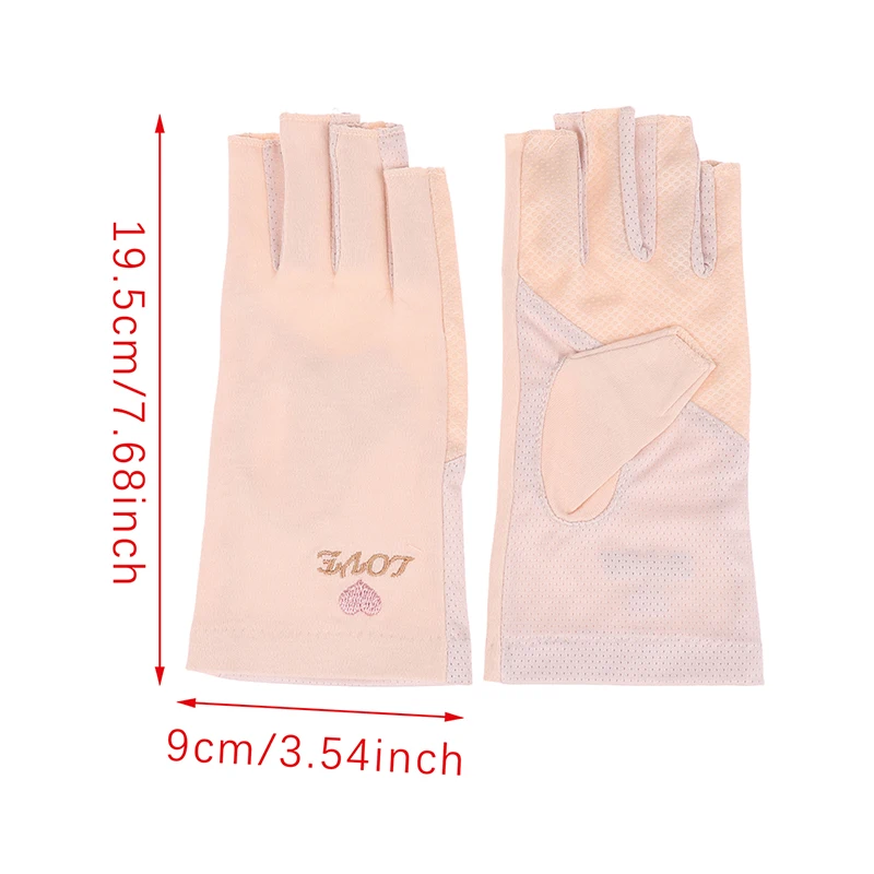 1 Pair Anti UV Nail Gloves UV Gel Shield Glove Fingerless Manicure Nail Art Tools LED Lamp Nails Dryer Radiation Hand