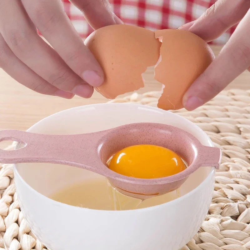 Wheat Straw Egg White Separator Kitchen Baking Egg Yolk Protein Separator Yolk Filter Baking Accessories Kitchen Tool