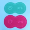 PVC Rose Red Cat Litter Mat Non-Slip Pet Dog Cat Puppy Dish Bowl Food Water Placemat Absorbs Dirt Sand Paw Pet Mat