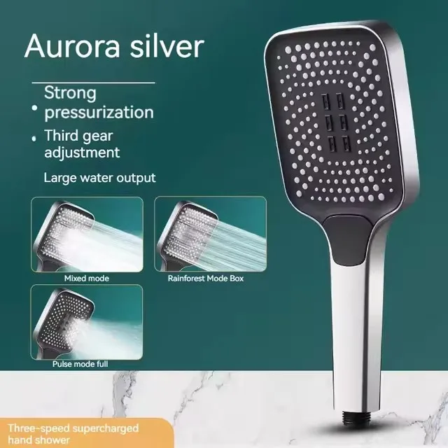 Shower head silver