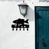 Crochet 1pc Bass Fish Key Rack Hanger, Iron Wall Stickers Wall-mounted, Hooks, Key Holder, Key Hanger, Towel Rack, Coat Rack 5