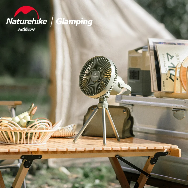 Naturehike Outdoor Portable Electric Fan Tent Light Rechargeable Campsite Lights  Lighting Fan Lamp Camp Atmosphere Light - AliExpress