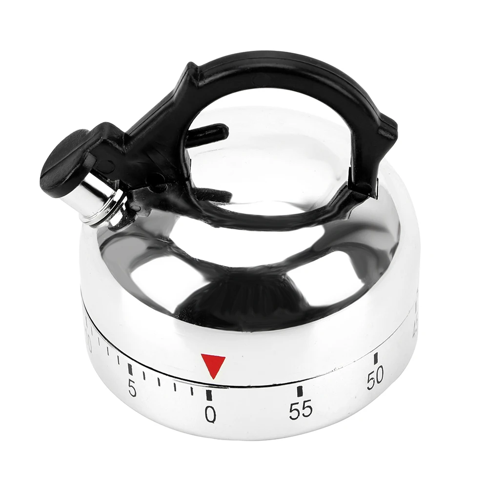 Kitchen Tool Gadgets Cooking Reminders Tools 60 Minutes Kitchen Timer Mechanical Timer Countdown Alarm Reminder Kettle Shape - 3
