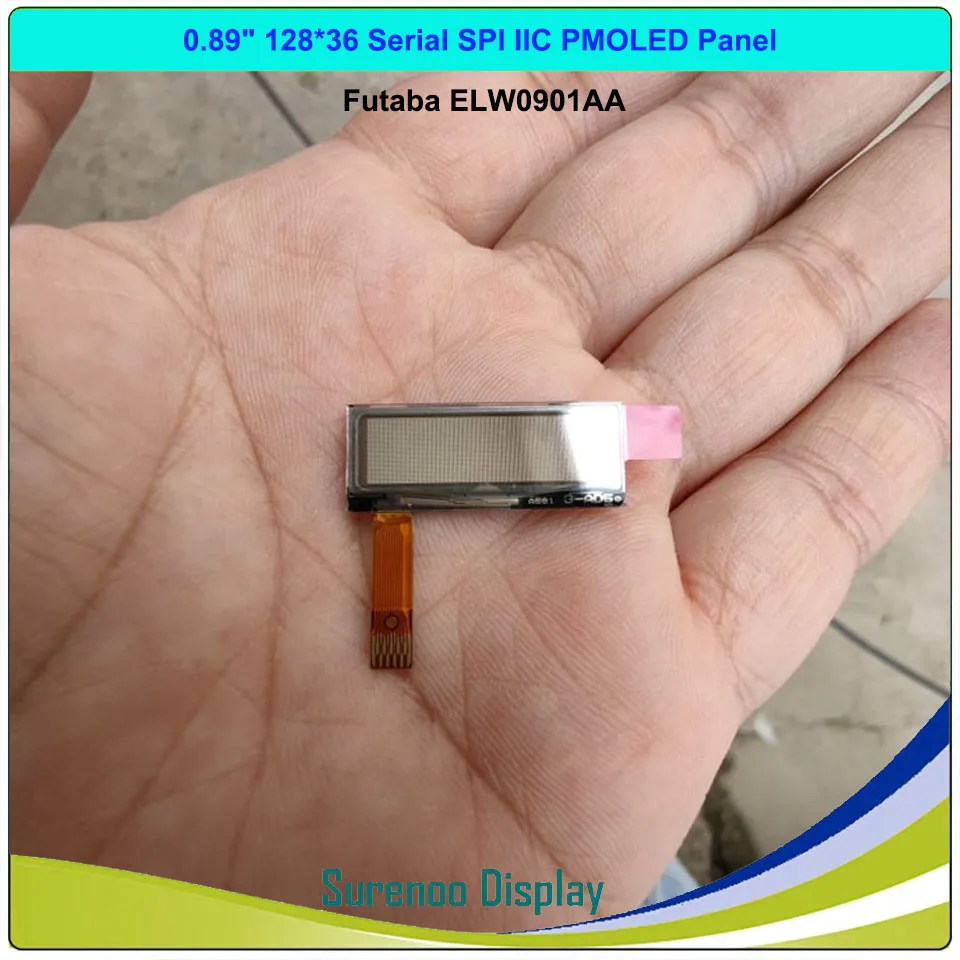 0.89-0.9" 12836 128*36 11Pin 11P LD7032 Serial SPI IIC PMOLED OLED Display Module Panel Futaba ELW0901AA EL483WC83609 UEL483 oled display module
