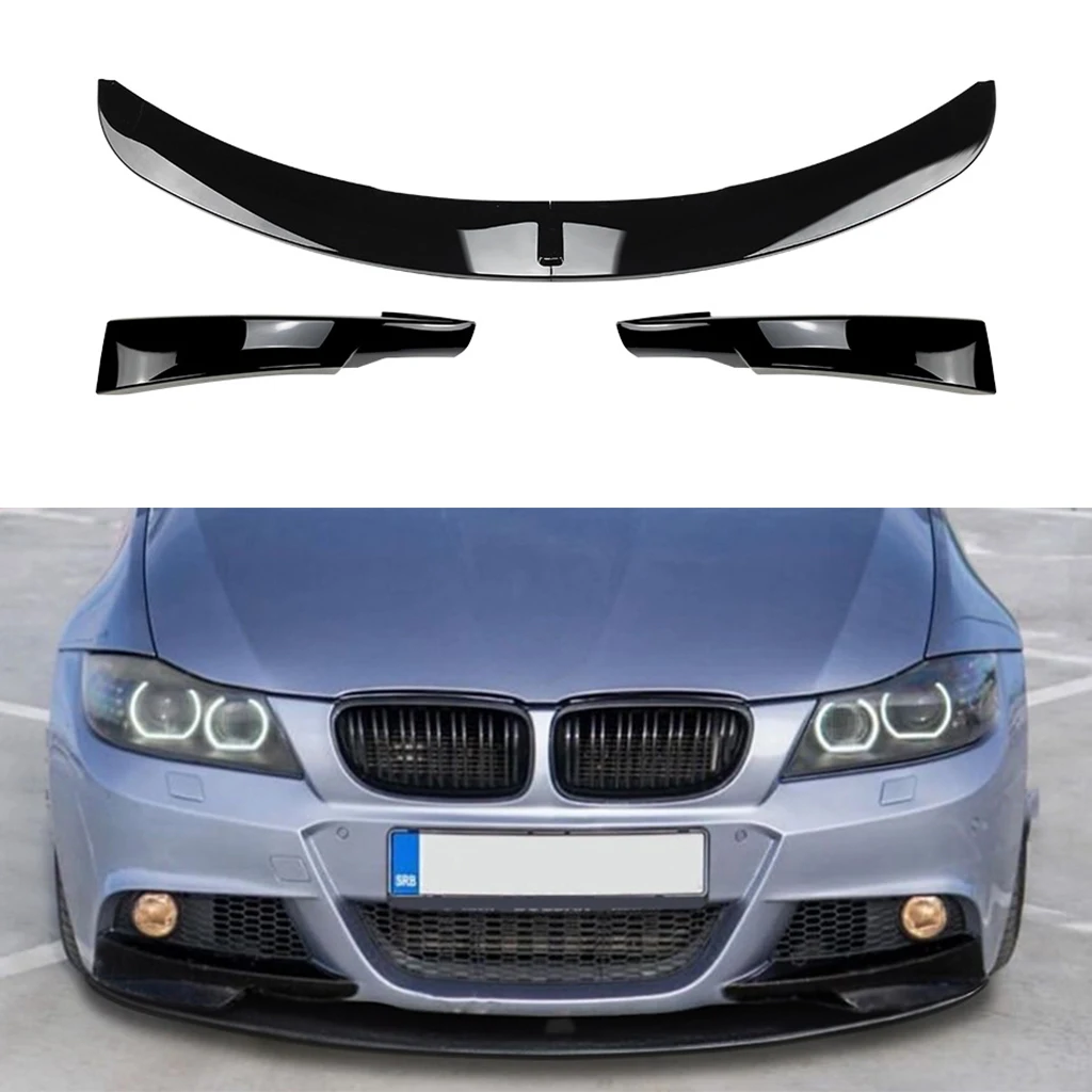 

Car Front Bumper Splitter Lip Diffuser Spoiler Protector Cover Guard For BMW 3 Series E90 E91 LCI M Sport 2009 2010 2011 2012