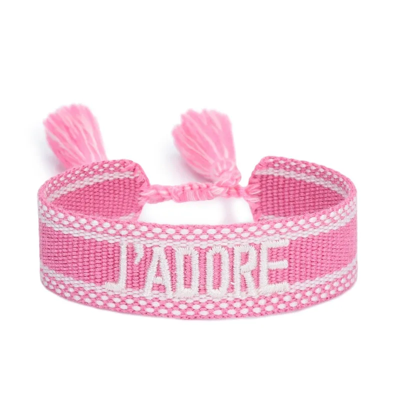 J'aime les Bracelets d'amitié tissés à la mode Bracelets Preppy Bracelets d'amitié faits à la main cadeaux pour femmes hommes adolescentes filles - AliExpress
