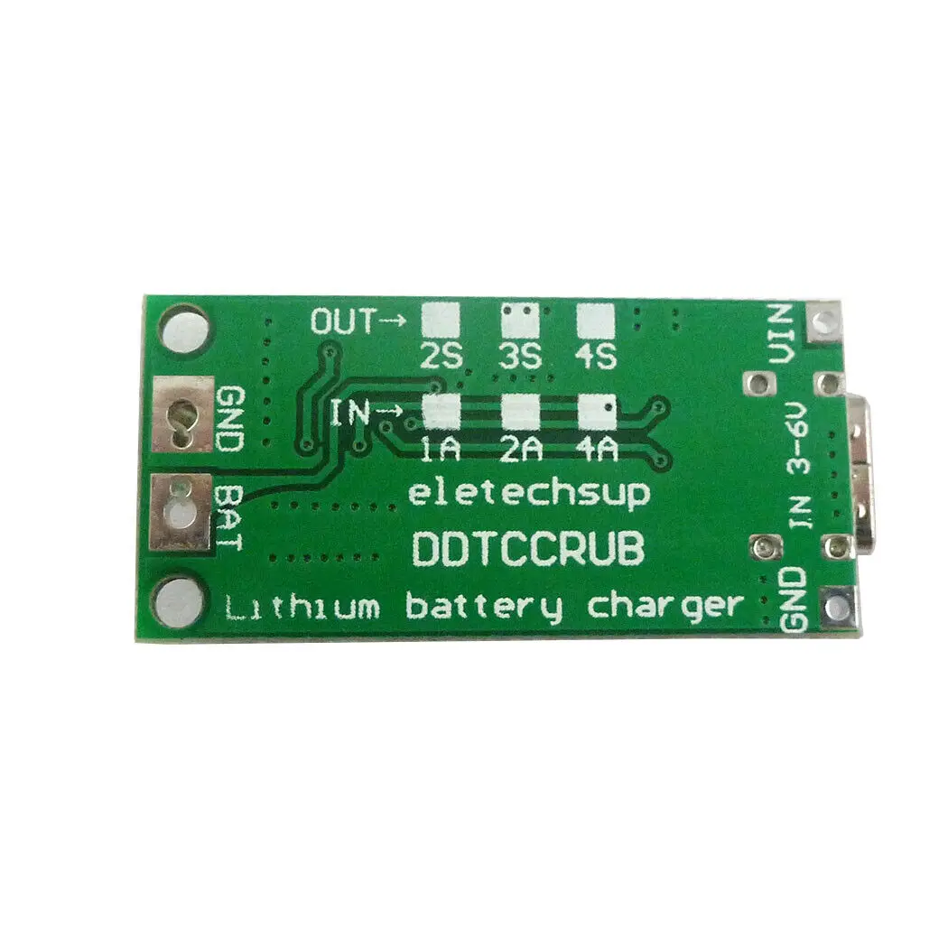 스텝 업 전압 부스트 Lipo 리튬 이온 DC, C타입 18650 충전기, DDTCCRUB_2S1A, 2S 1A, 3-6V  8.4V, 5V