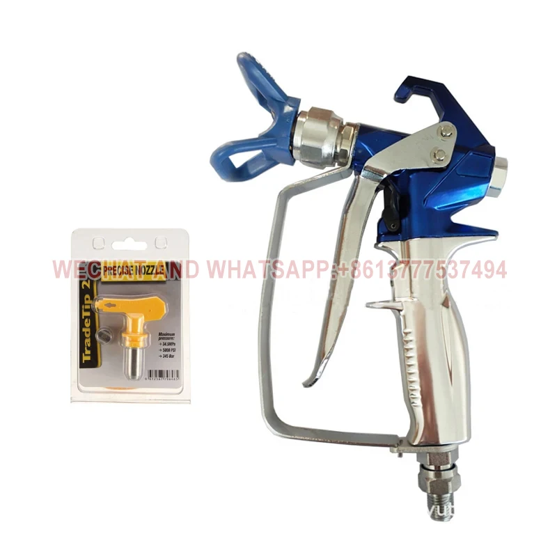 2 Fingers and 4 Fingers Airless Paint Spray Accessories Gun With 517 Tip Nozzle Guard for Wagner Pump Sprayer Machine