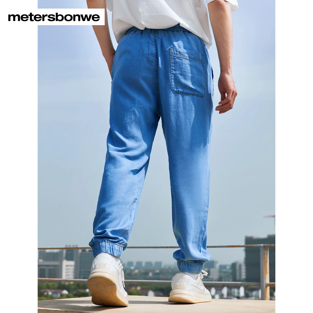 Metersbonwe Jeans Men Summer New Tense Loose Casual Jogging Jeans Brand  Fashion Denim Pants High-Quality Trousers