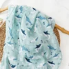 1PCS Baby Muslin Swaddle 100% Cotton Soft Baby Blanket For Newborn Baby Wrap Sleepsack Bath Towel 120*110cm 3