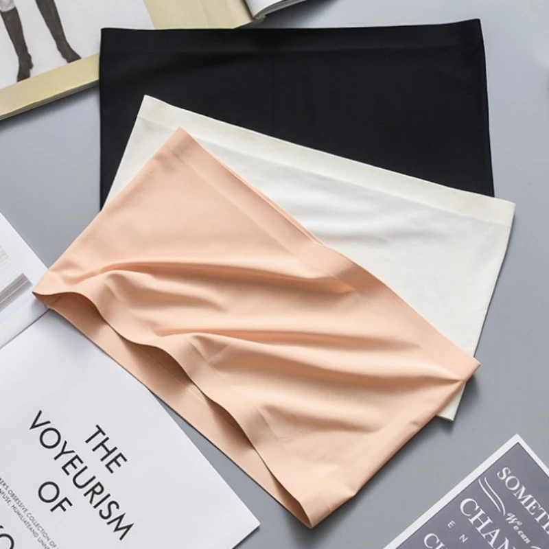 Women Modal Bandeau Top Solid Breathable Strapless Bra Bandeau Soft Seamless Summer Women Casual Tank Crop Tops