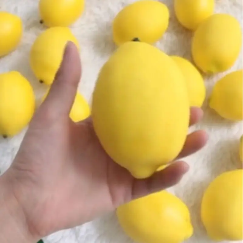 인공 레몬 모델 가짜 라임 슬라이스 사진 정적 개체 카메라 소품 디스플레이 장식 플라스틱 가짜 과일 장식품