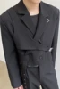 LUZHEN Original Asymmetric Splicing Design Blazers 2025 Spring Personality Fashion Street High Quality Men's Suit Jackets LZ2551 6