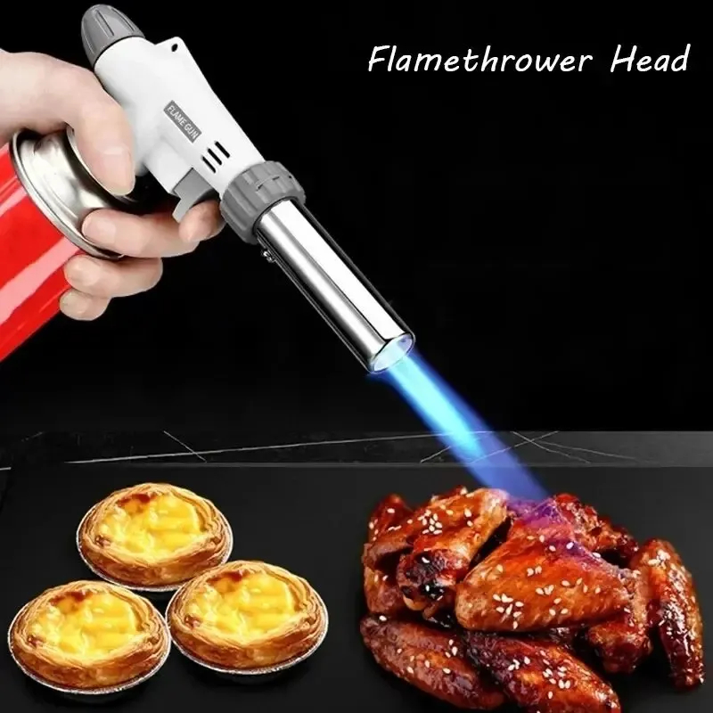 Portable Flame Gun Multifunctional Barbecue Torch Burner For Camping BBQ Desserts, Soldering, Cooking Heating Tool, Household fl